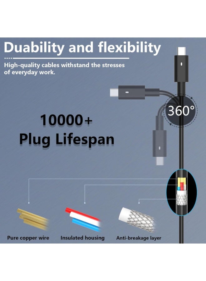 Digipace 65W USB C Laptop Charger, UK Plug Laptop Power Adapter with AC Cable, 65W Laptop Charger for Compatible Dell Laptops, Laptop Fast Charging Adapter and Travel Laptop Charger in Black - Image 5